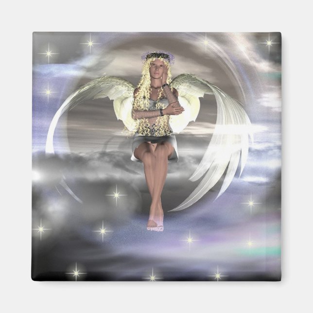 Angel on a Cloud Magnet (Front)