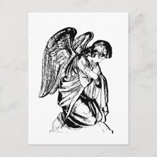 Angel on any colour postcard