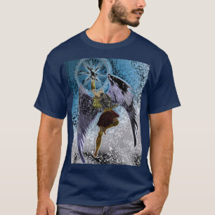 Angel on Blue  Airbrush V1 T-Shirt