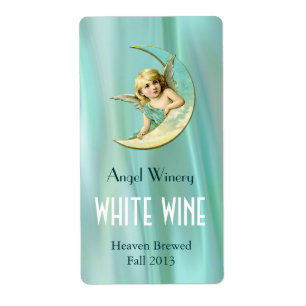 Angel on the Moon Home Made Wine Labels