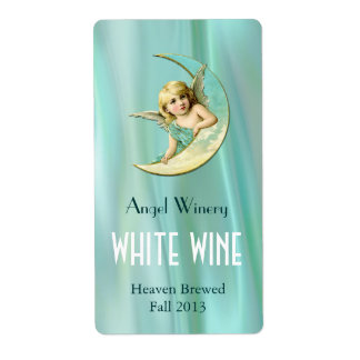 Angel on the Moon Home Made Wine Labels