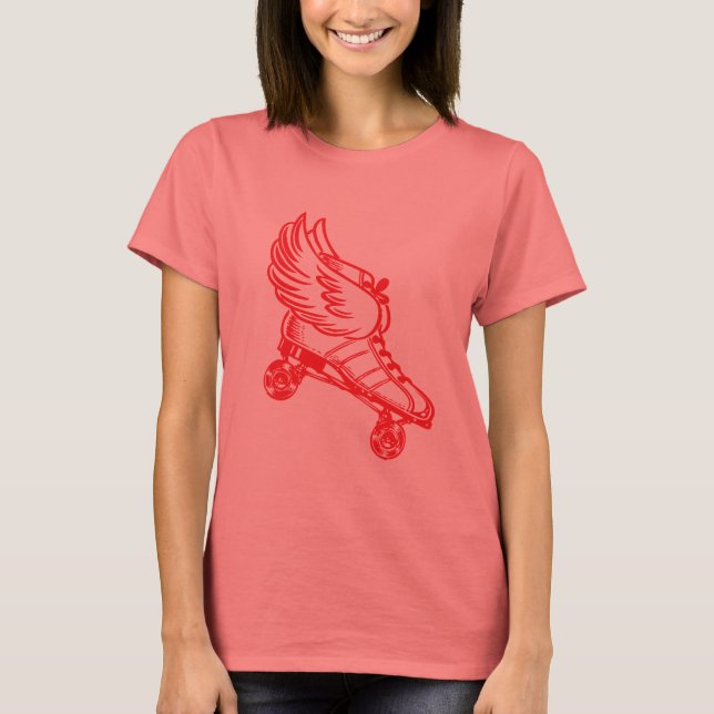 angel on wheels T-Shirt (Front)