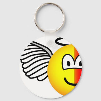 Angel or devil emoticon key ring