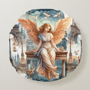 angel paris round cushion