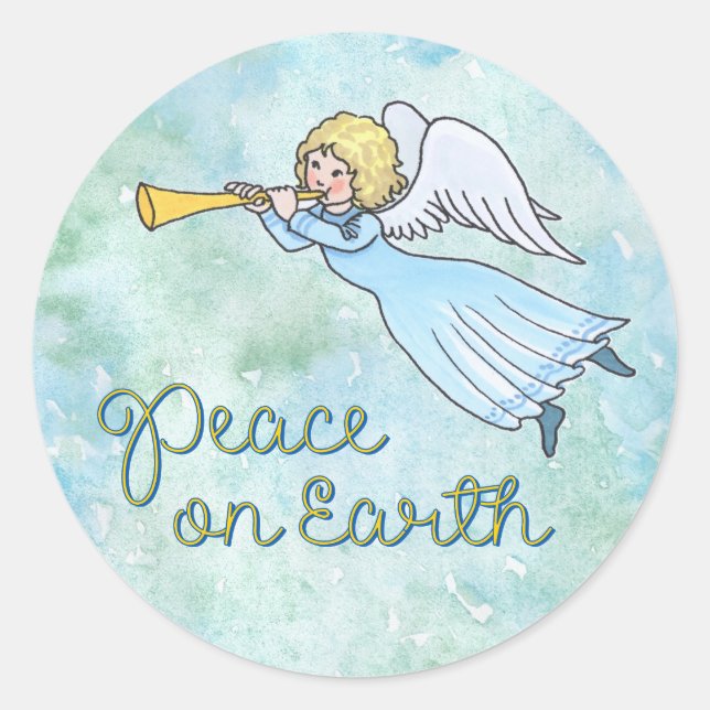 Angel Peace Sticker (Front)
