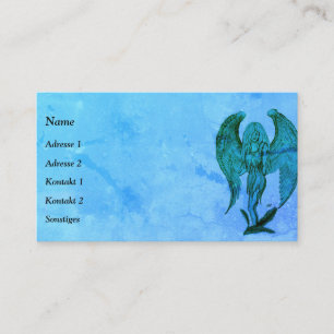 Angel , Pencil Art in Marmor Design Business Card