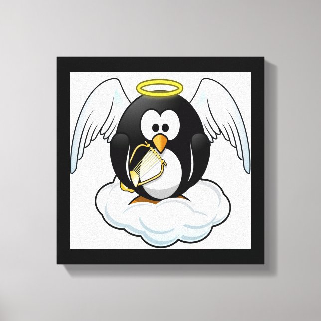 ANGEL PENGUIN CANVAS PRINT (Front)