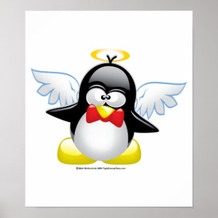Angel Penguin Poster