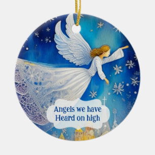 Angel Personalised Christmas Ornament