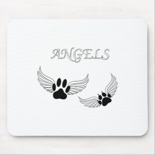 Angel Pet Paws Mouse Mat