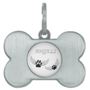 Angel Pet Paws Pet ID Tag