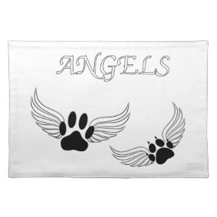 Angel Pet Paws Placemat