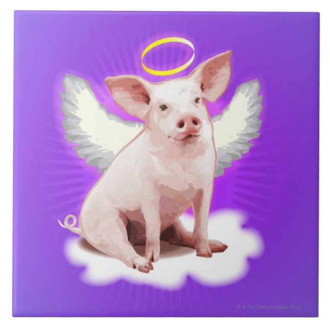 Angel Pig Tile (Front)