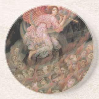 Angel Piping to Souls in Hell by Evelyn De Morgan Coaster