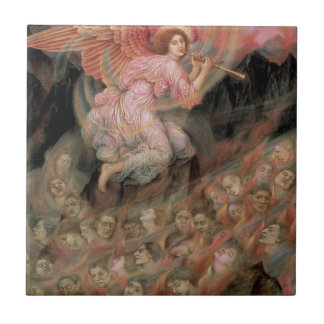 Angel Piping to Souls in Hell by Evelyn De Morgan Tile