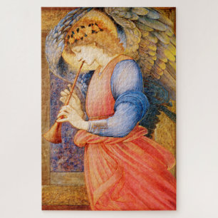 "Angel playing a flageolet" by Edward Burne-Jones Jigsaw Puzzle