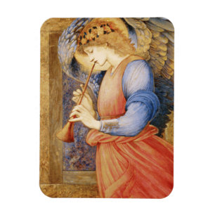 Angel Playing a Flageolet (by Edward Burne-Jones) Magnet