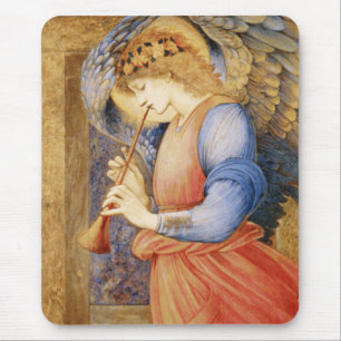 Angel Playing a Flageolet (by Edward Burne-Jones) Mouse Mat