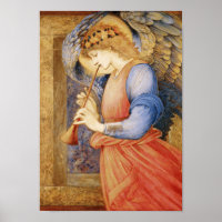 Angel Playing a Flageolet (by Edward Burne-Jones)