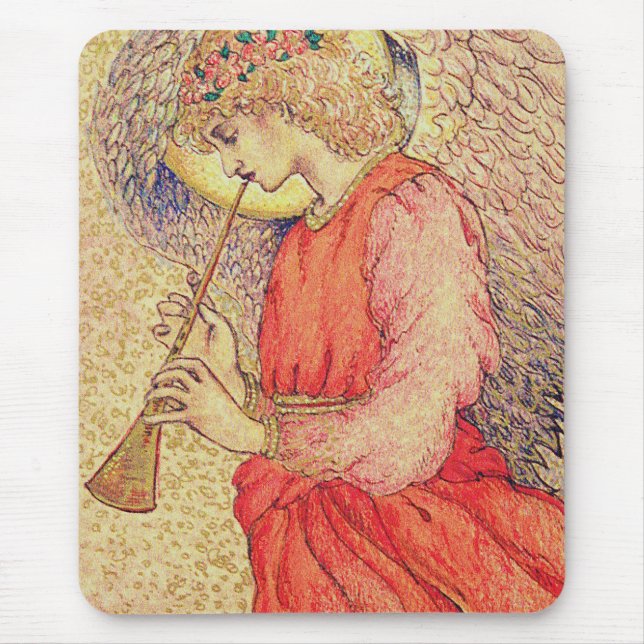 Angel Playing a Flageolet Mouse Mat (Front)