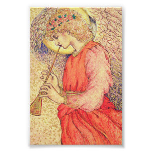 Angel Playing a Flageolet Photo Print