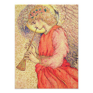 Angel Playing a Flageolet Photo Print