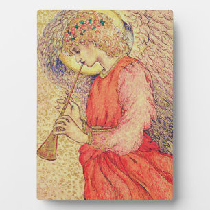 Angel Playing a Flageolet Plaque