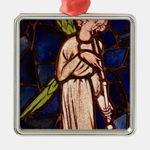 Angel playing a trumpet, c.1280 metal tree decoration