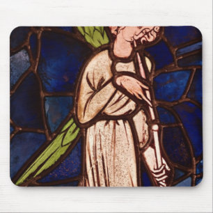 Angel playing a trumpet, c.1280 mouse mat