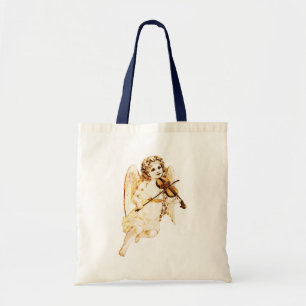 Angel Playing a Violin Tote Bag
