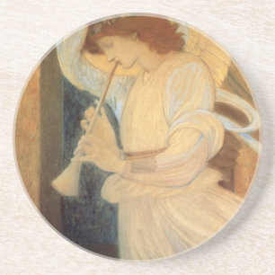 Angel Playing Flageolet By Burne Jones Coaster