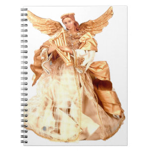 Angel Playing Harp Notebook