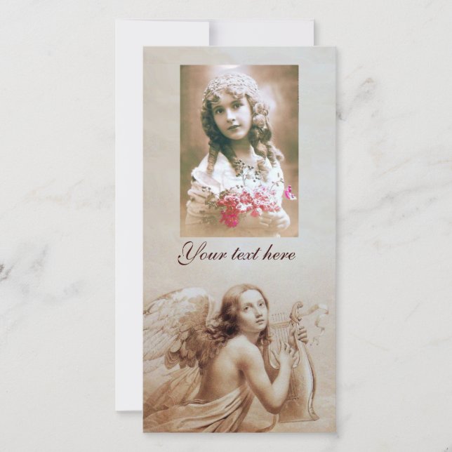 ANGEL PLAYING LYRA OVER THE CLOUDS (Front)