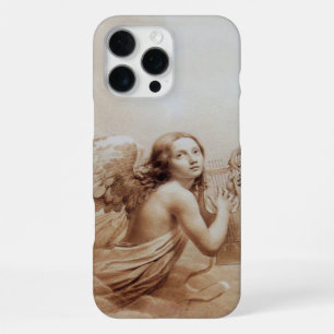 ANGEL PLAYING LYRA OVER THE CLOUDS brown iPhone 16 Pro Max Case