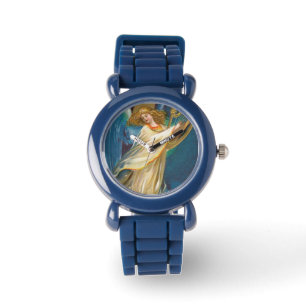 Angel Playing Music On A Harp Watch