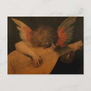 Angel Playing Music Postcard