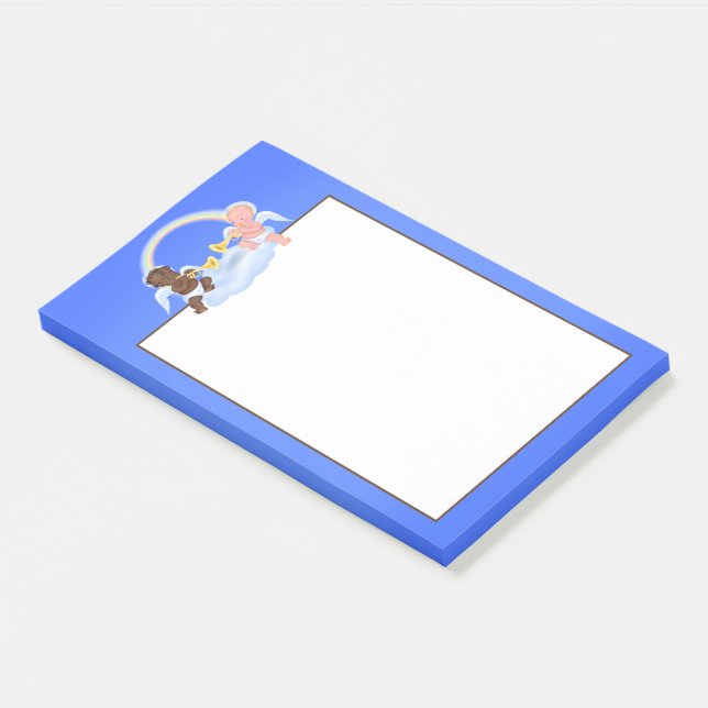 Angel Playing Trumpet Post-it Notes (Angled)