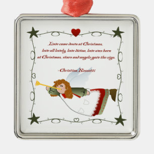 Angel Poem Christmas Ornament