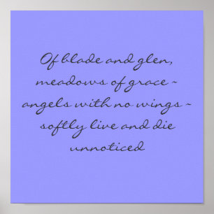 Angel Poem Poster