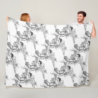 Angel Postcard Fleece Blanket