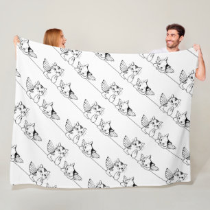 Angel Postcard Fleece Blanket