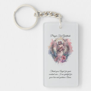 Angel Prayer For Gratitude Prayer Card Key Ring