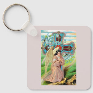 Angel Praying Key Ring
