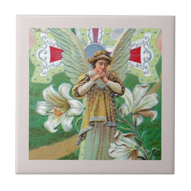 Angel Praying Tile (Front)