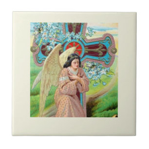 Angel Praying Tile