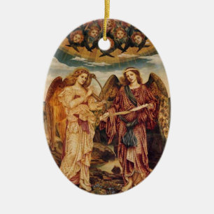 Angel Pre-Raphaelite Christmas Ornament
