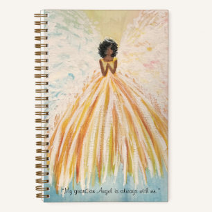 Angel Print Double-sided Spiral Notebook