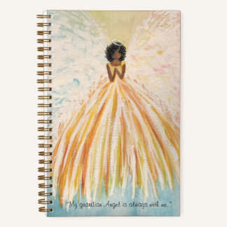 Angel Print Double-sided Spiral Notebook