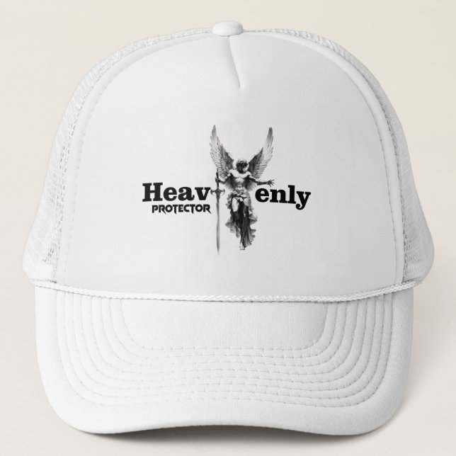 Angel Print - Heavenly Protector - Trucker Hat (Front)