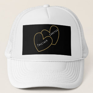 Angel Pure White Together Forever Lovers or Couple Trucker Hat